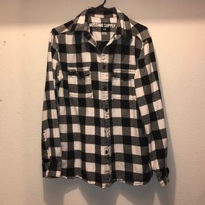 Black/White Plaid shirt
